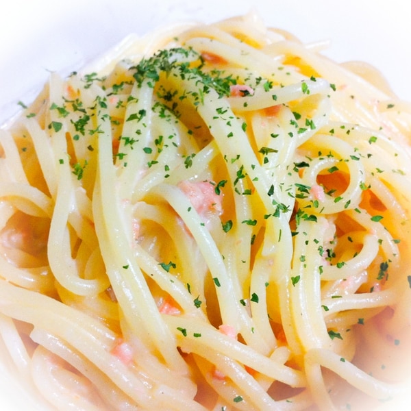 レンジだけで作る 簡単 鮭のクリームパスタ レシピ 作り方 By Gogo Saito 楽天レシピ レンジだけで作る 簡単 鮭のクリームパスタ レシピ 作り方 By Gogo Saito 楽天レシピ