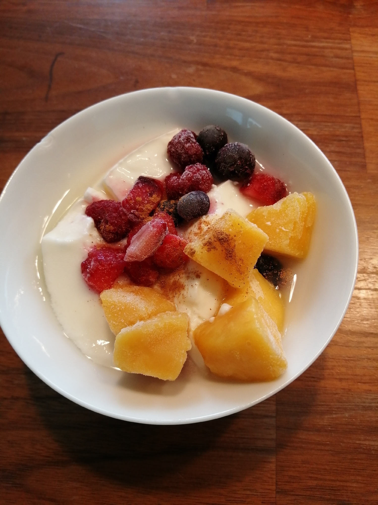 冷凍フルーツたっぷり ヨーグルト レシピ 作り方 By らつき 楽天レシピ