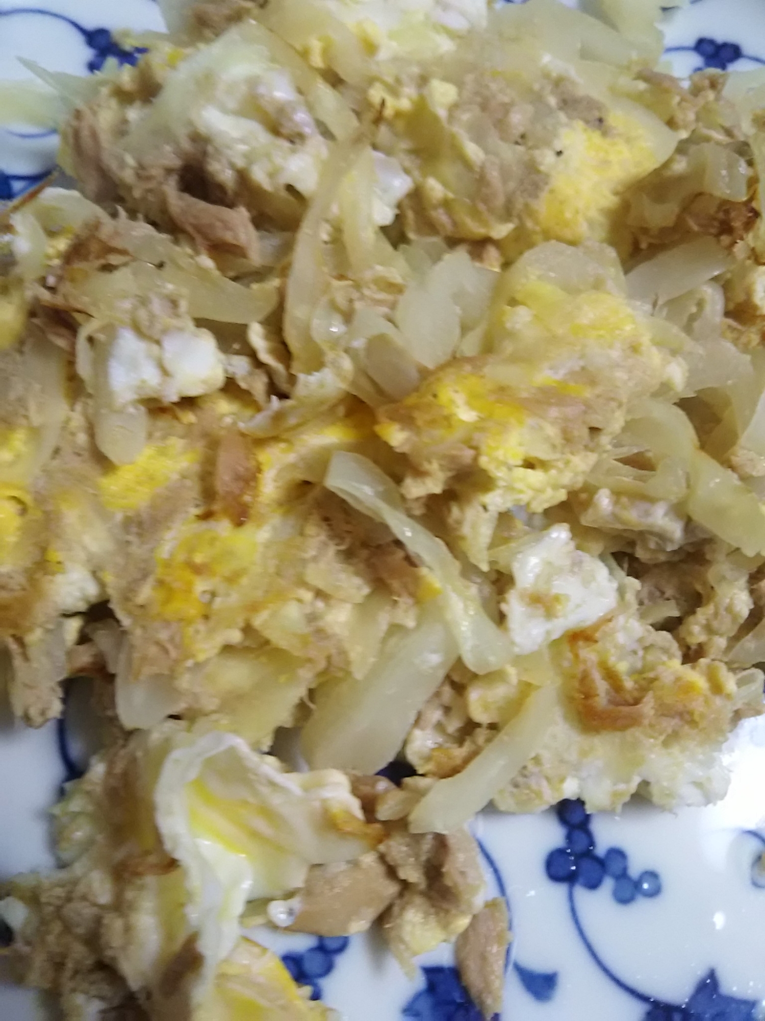 ツナのキャベツの卵炒め(^^)