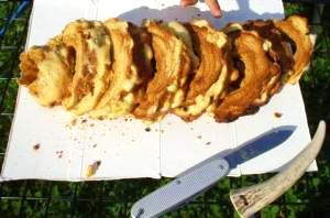 キャンプで楽しく!さくさくバウムクーヘン