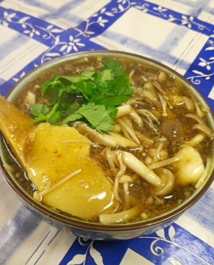 カニきのこあんかけ茶碗蒸し