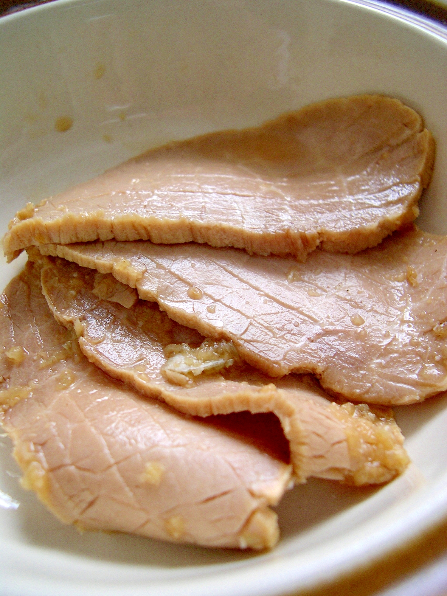 蒸し豚のにんにく風味(ももブロック肉使用)