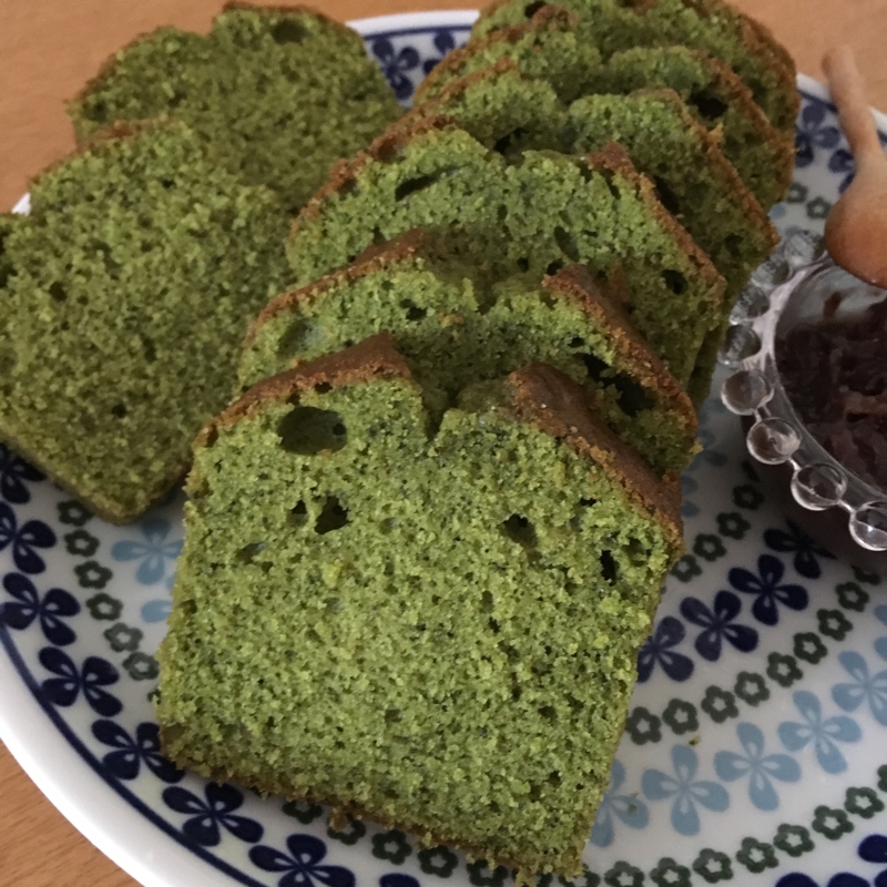 抹茶のパウンドケーキ