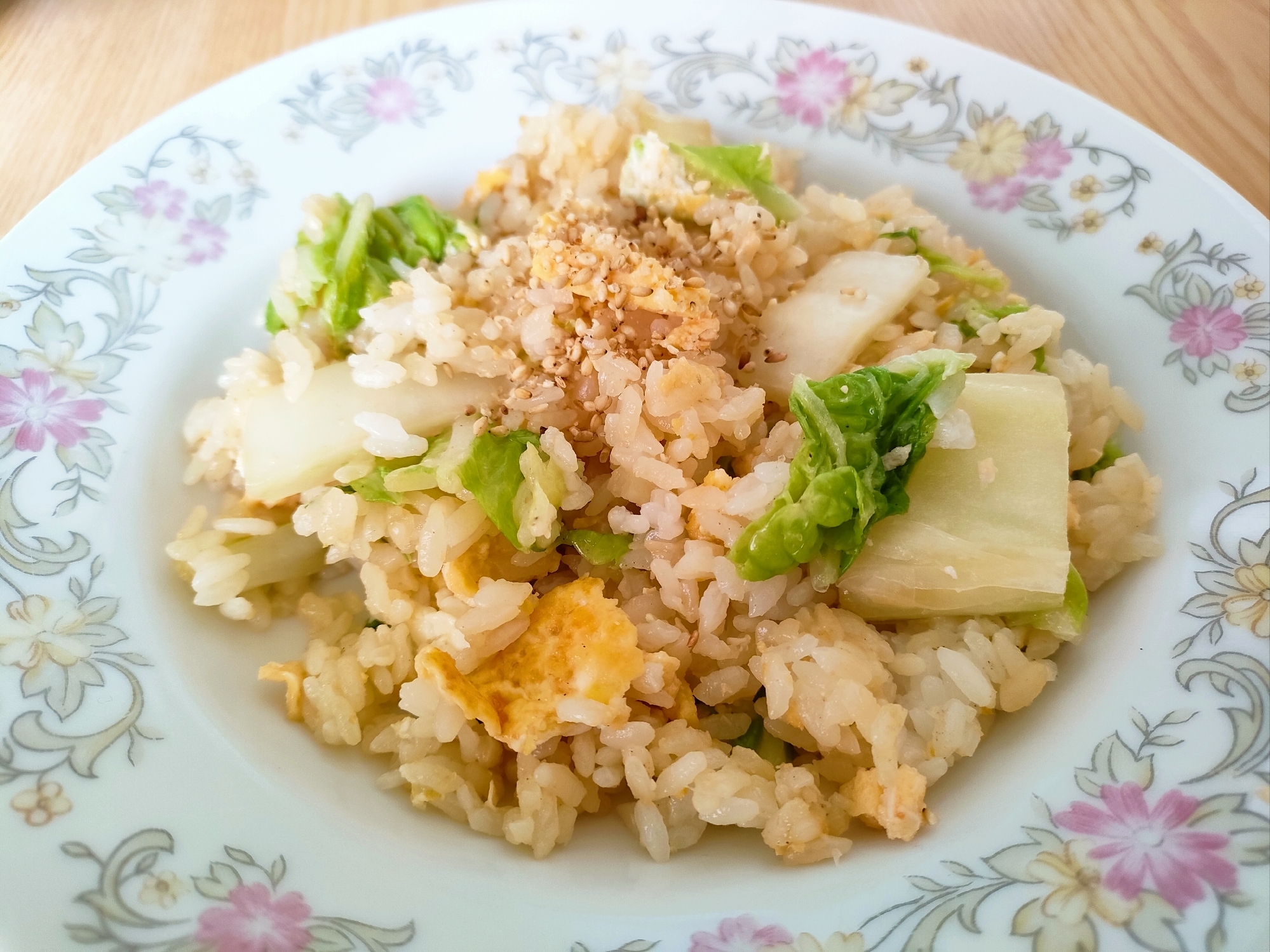 白菜と卵の炒飯