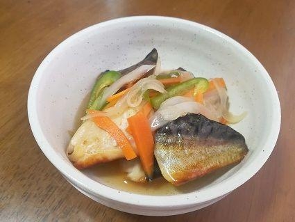 程よい酸味のあじの甘酢漬け