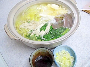 わが家の湯豆腐