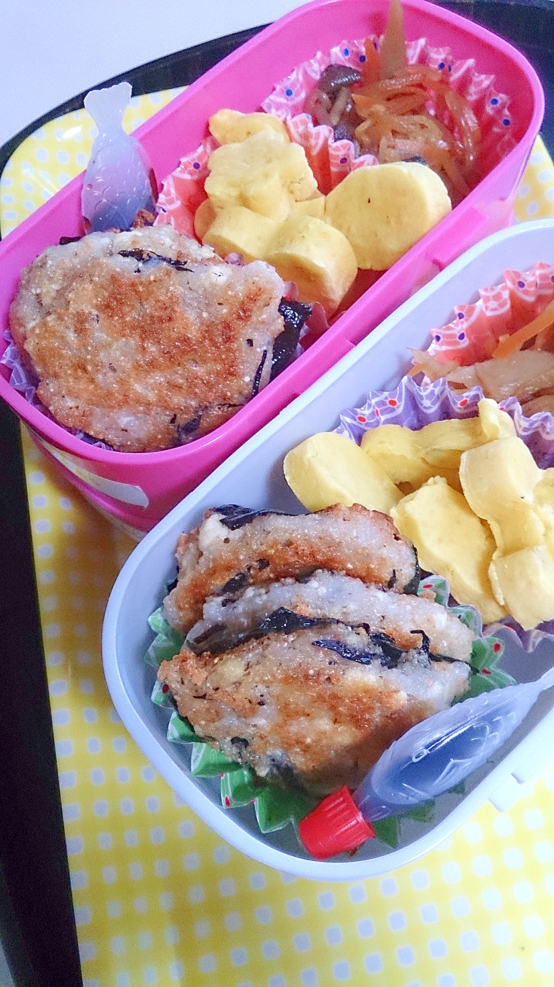 レンコンと長芋の磯辺揚げ風～弁当～