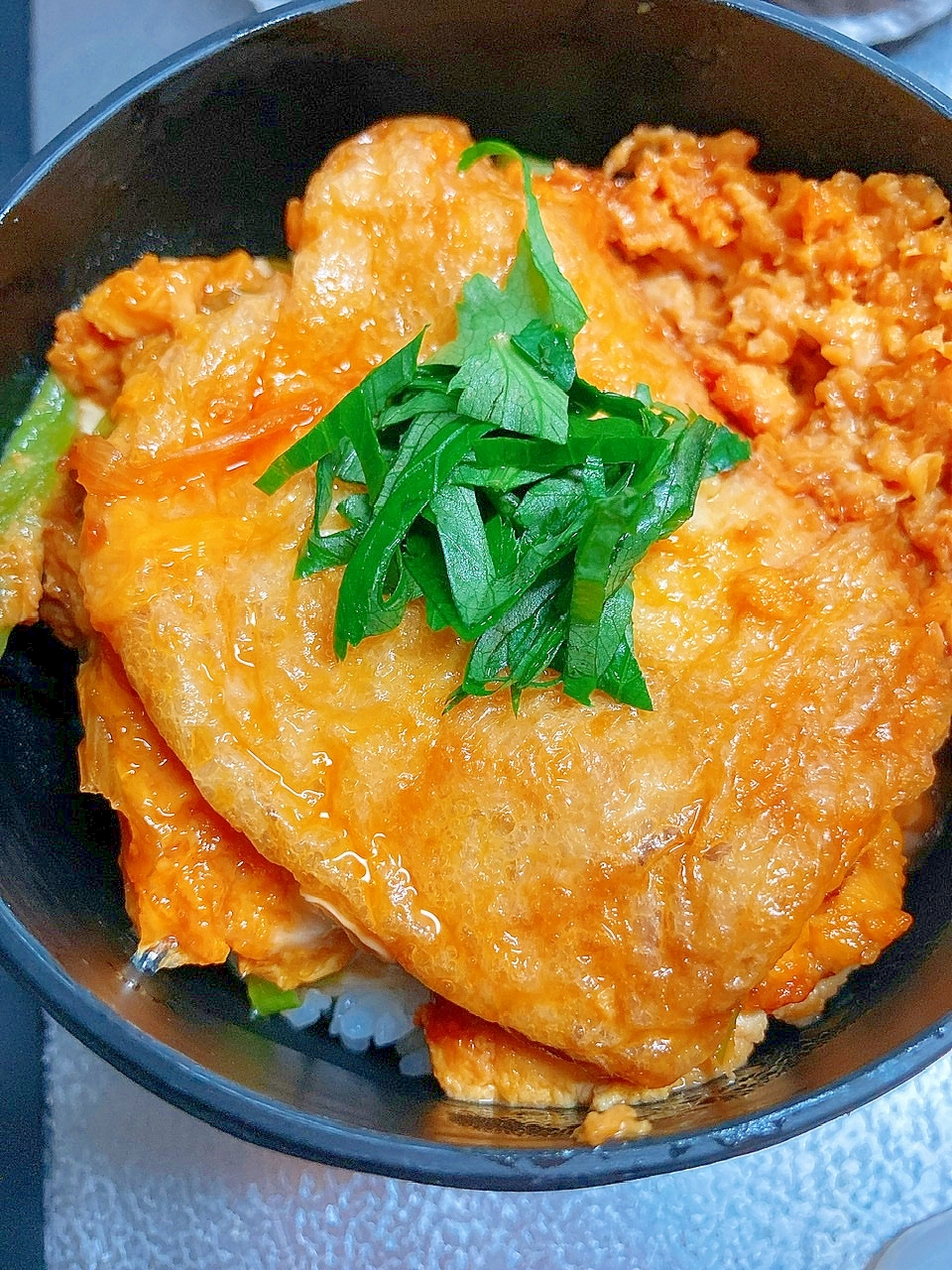 だしが染みてる！お揚げ丼