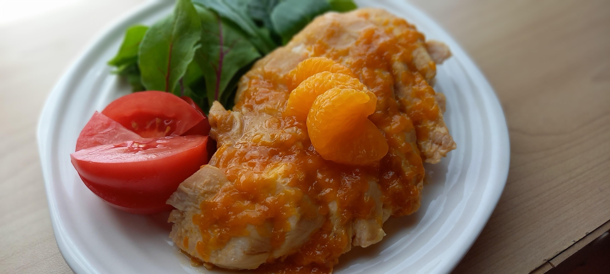 簡単♪　鶏肉のオレンジ煮　～我が家のレシピ～