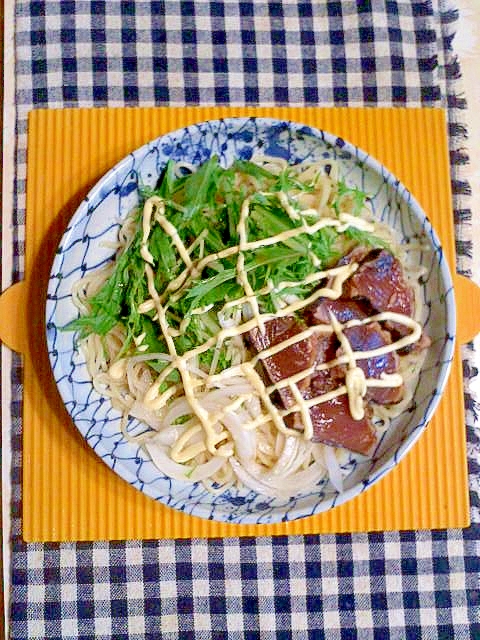 カツオのたたき冷麺♪