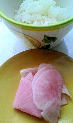 手作りさくら大根