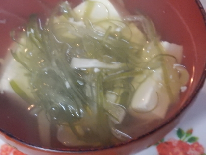 オカヒジキと豆腐のスープ