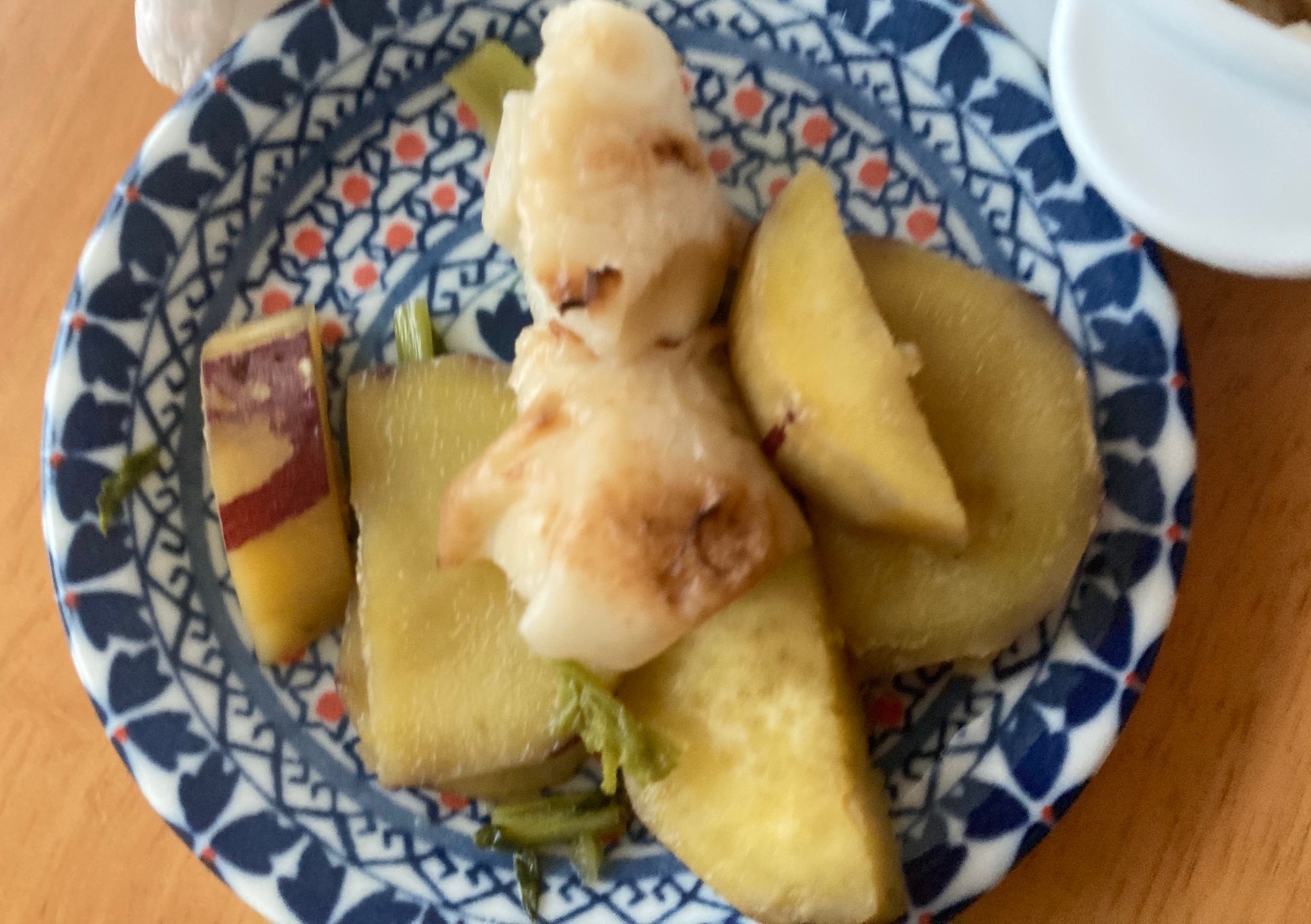 さつま芋とちくわと大根の葉の煮物☆