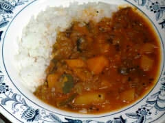 カボチャとじゃがいもの夏野菜カレー