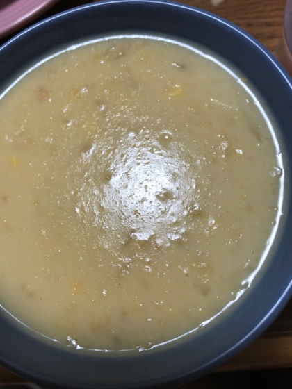 玄米菜食☆豆乳のコーンスープ