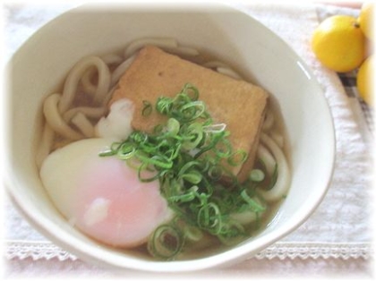 手抜きのきつねうどん♪