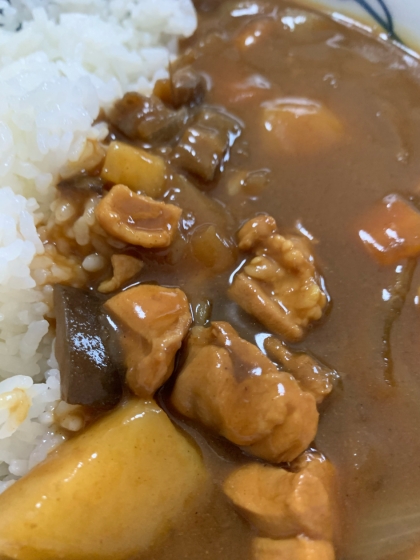 茄子カレーとても美味しかったです！
鶏肉とも合っていました。