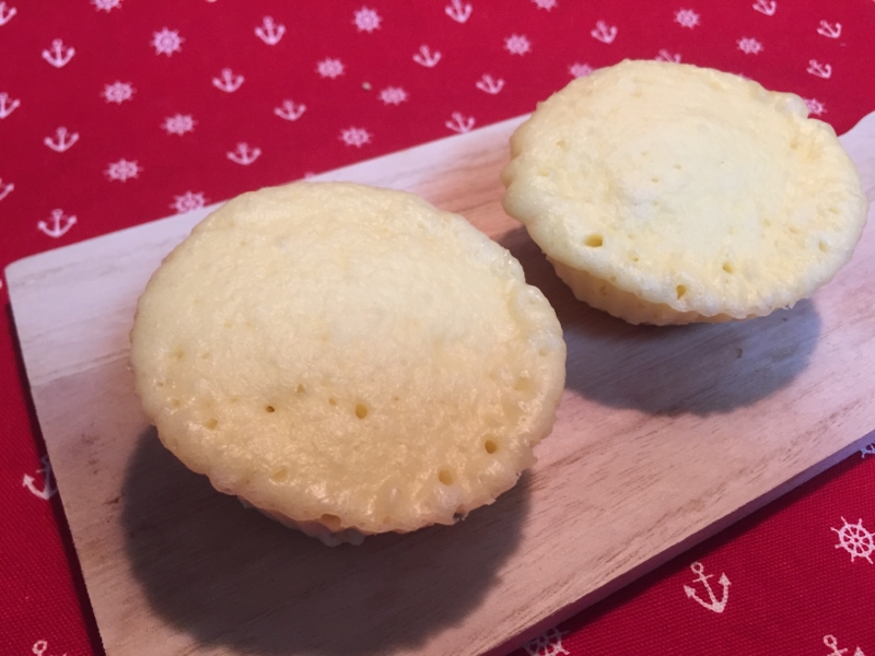 シリコンカップで！簡単レンジで蒸しパン