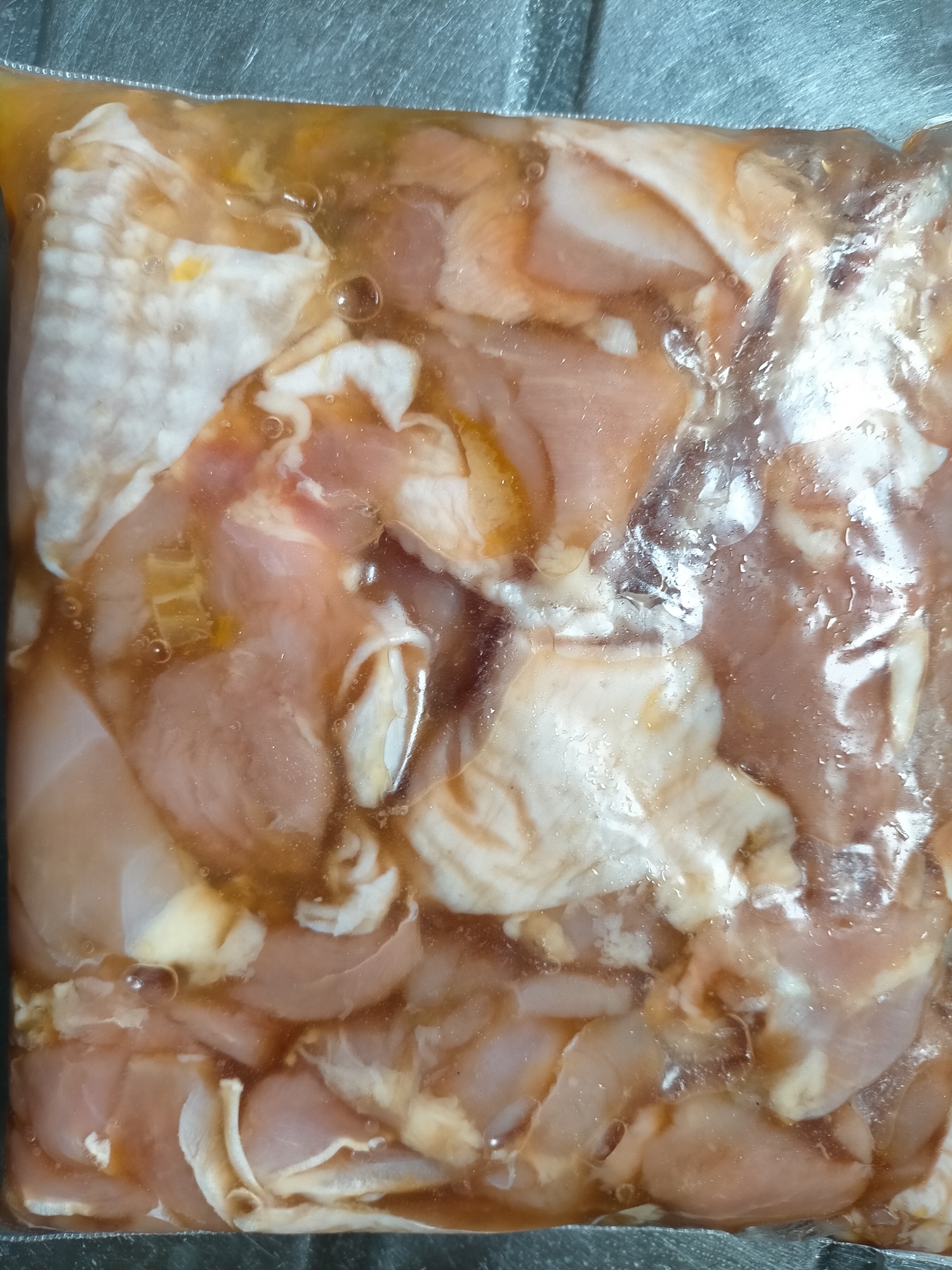 鶏もも肉のマーマレード漬け　冷凍保存