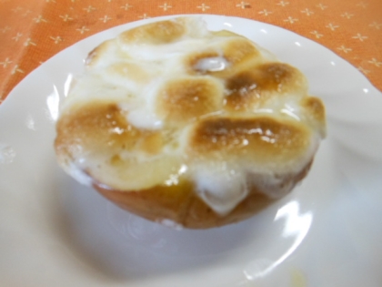 焼きりんご～マシュマロを乗せて♪