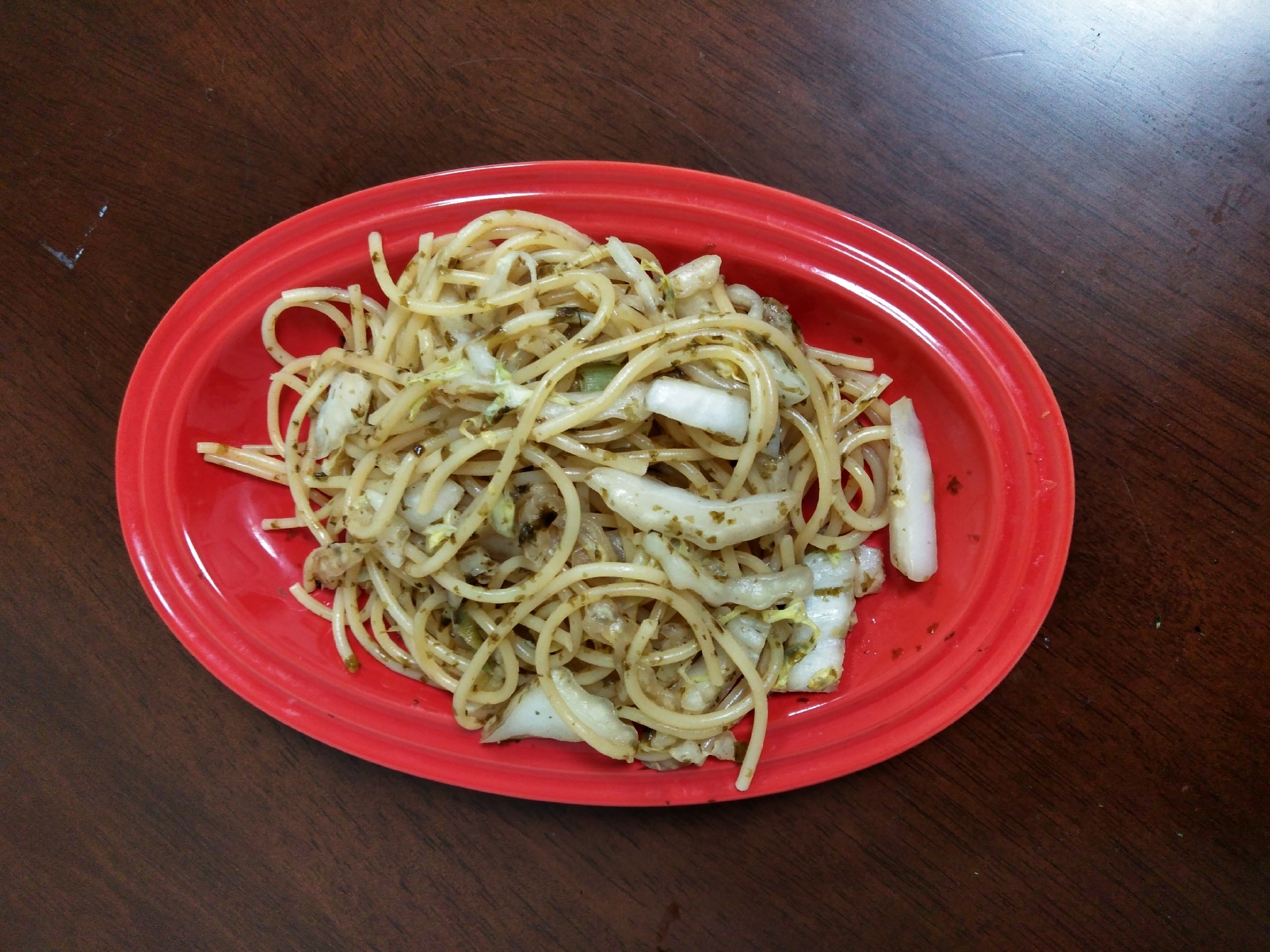 イカと海苔のスパゲッティ