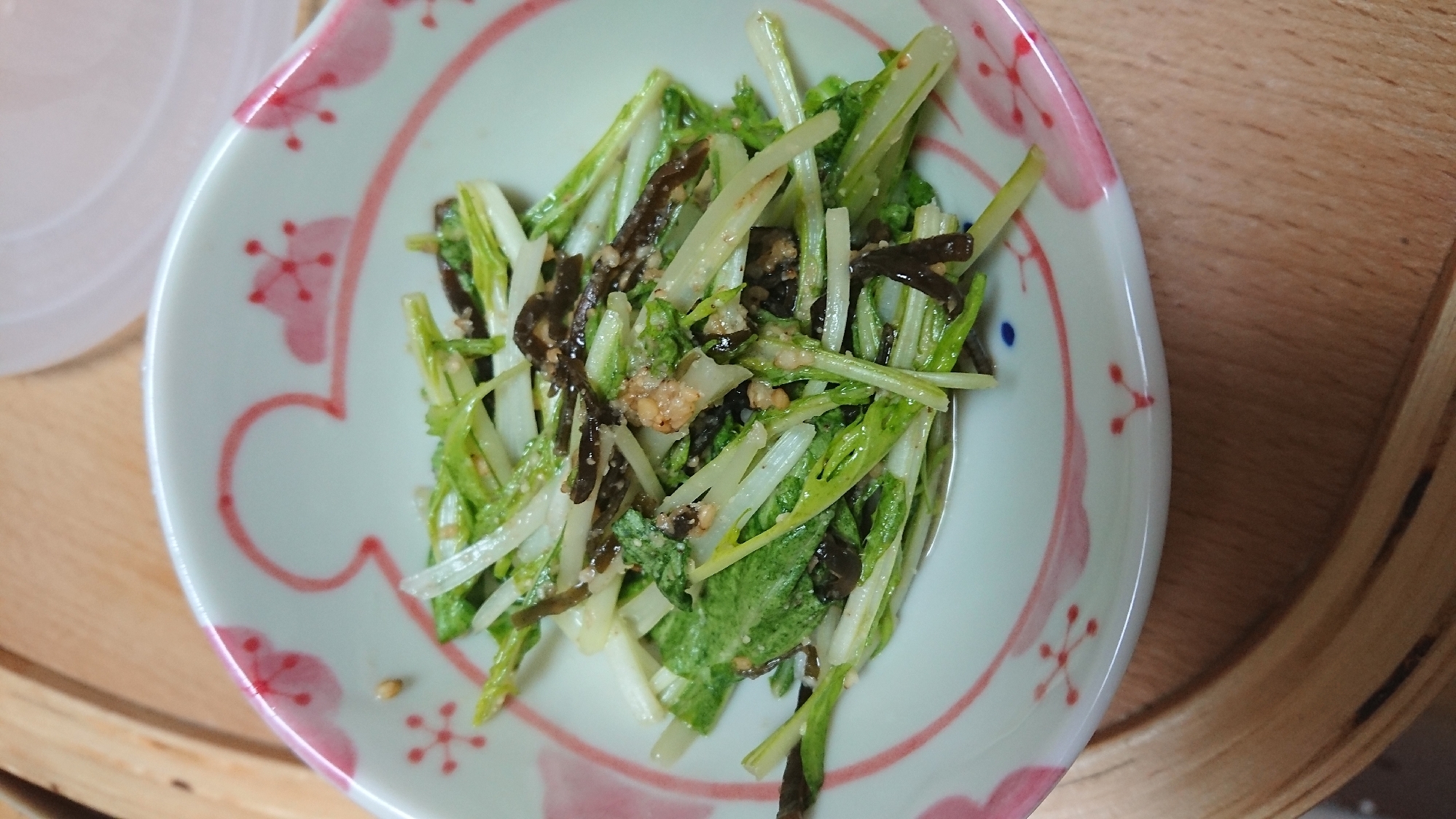 ご飯に合う！水菜の塩昆布サラダ☆