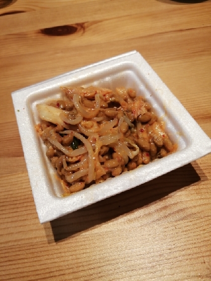 シャキシャキおいし～っ！もやしキムチ納豆