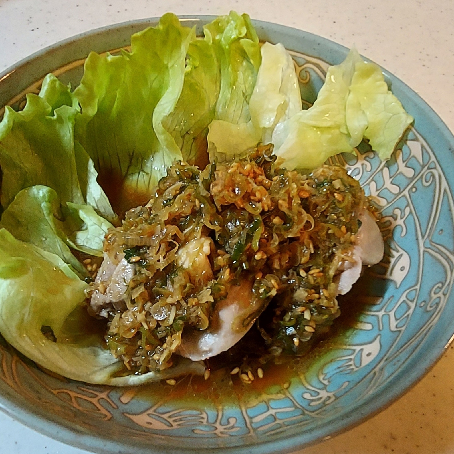 鶏モモ肉でよだれ鶏