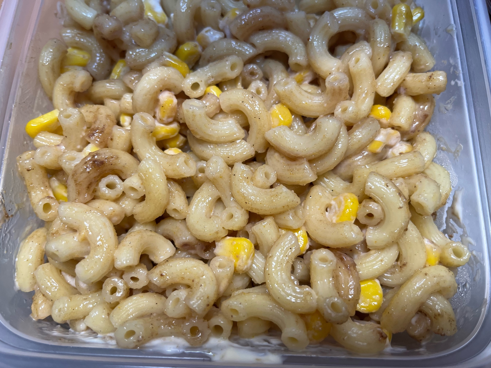 マカロニのカレーマヨ和え