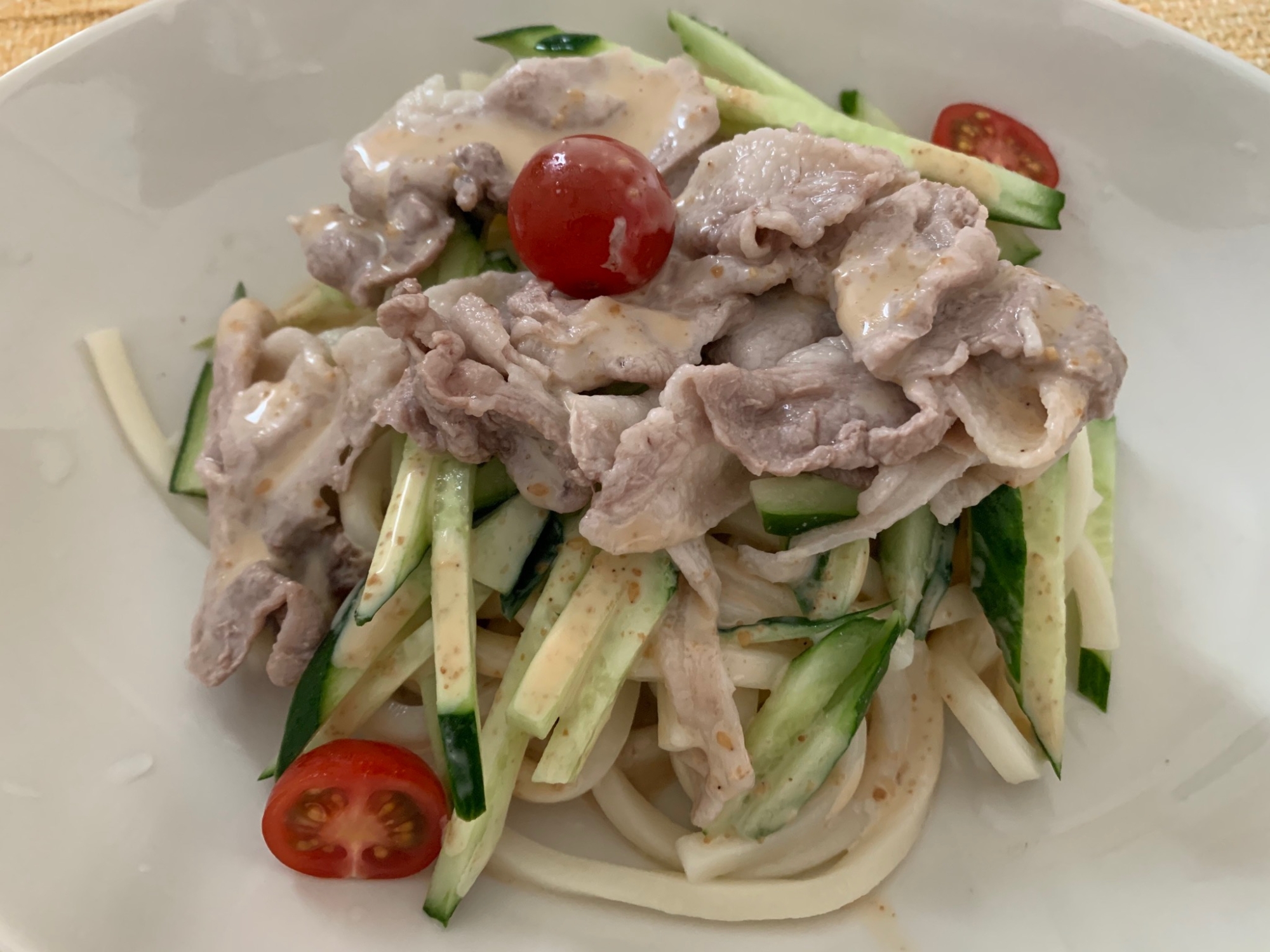 簡単！冷しゃぶゴマだれうどん