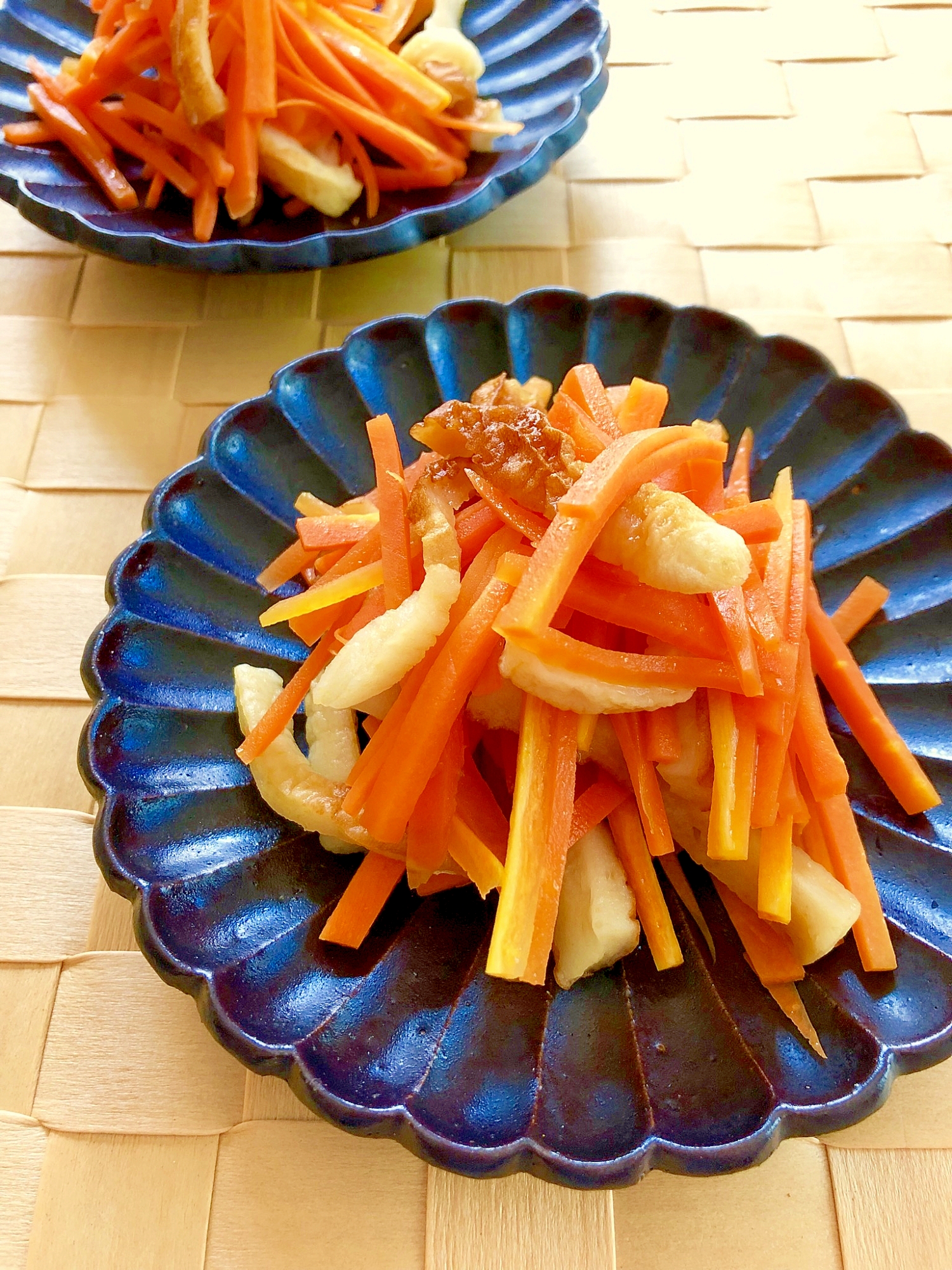 レンジで簡単！にんじんとちくわのきんぴら風