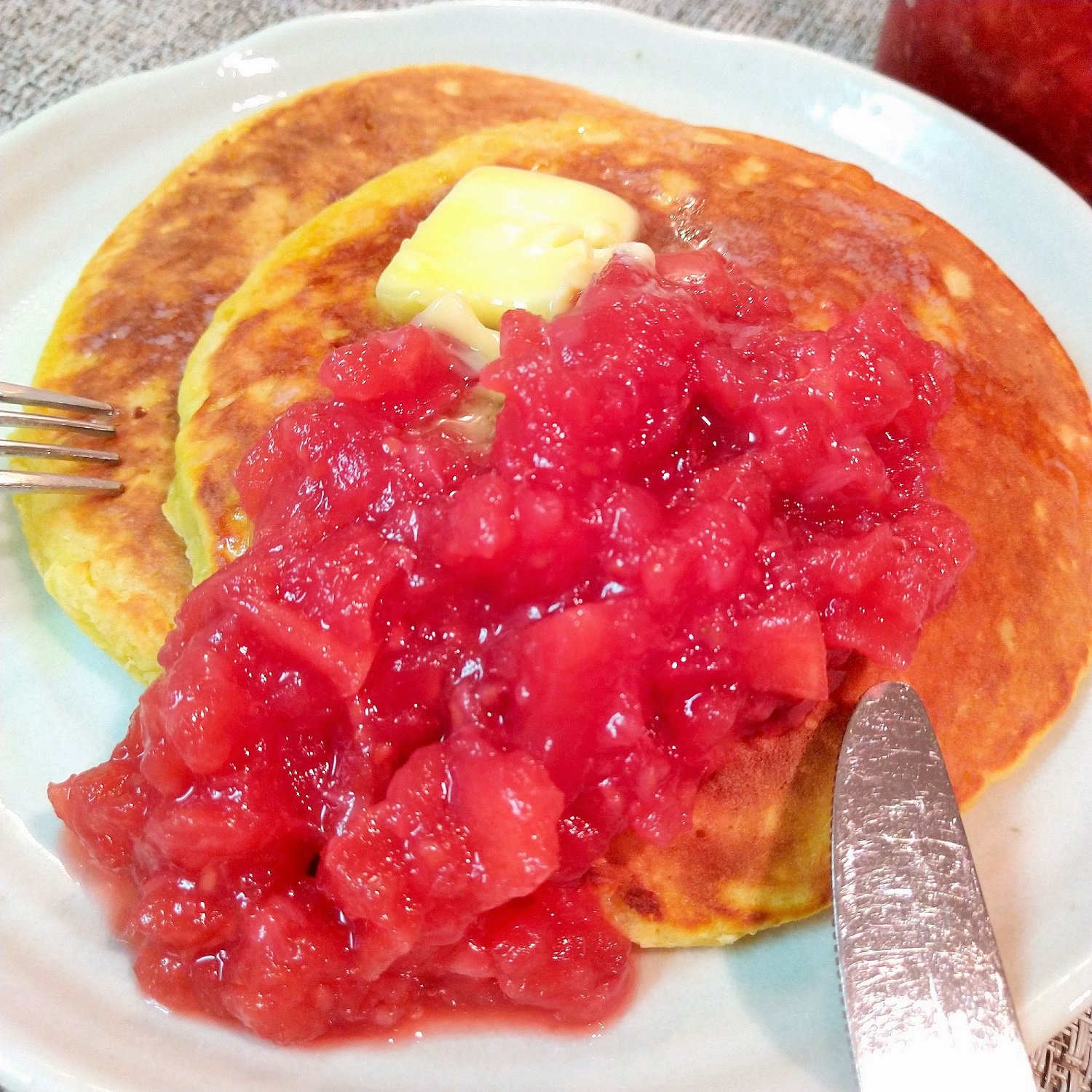 山芋でふわふわ！ホケミ＆メレンゲ不要のホットケーキ