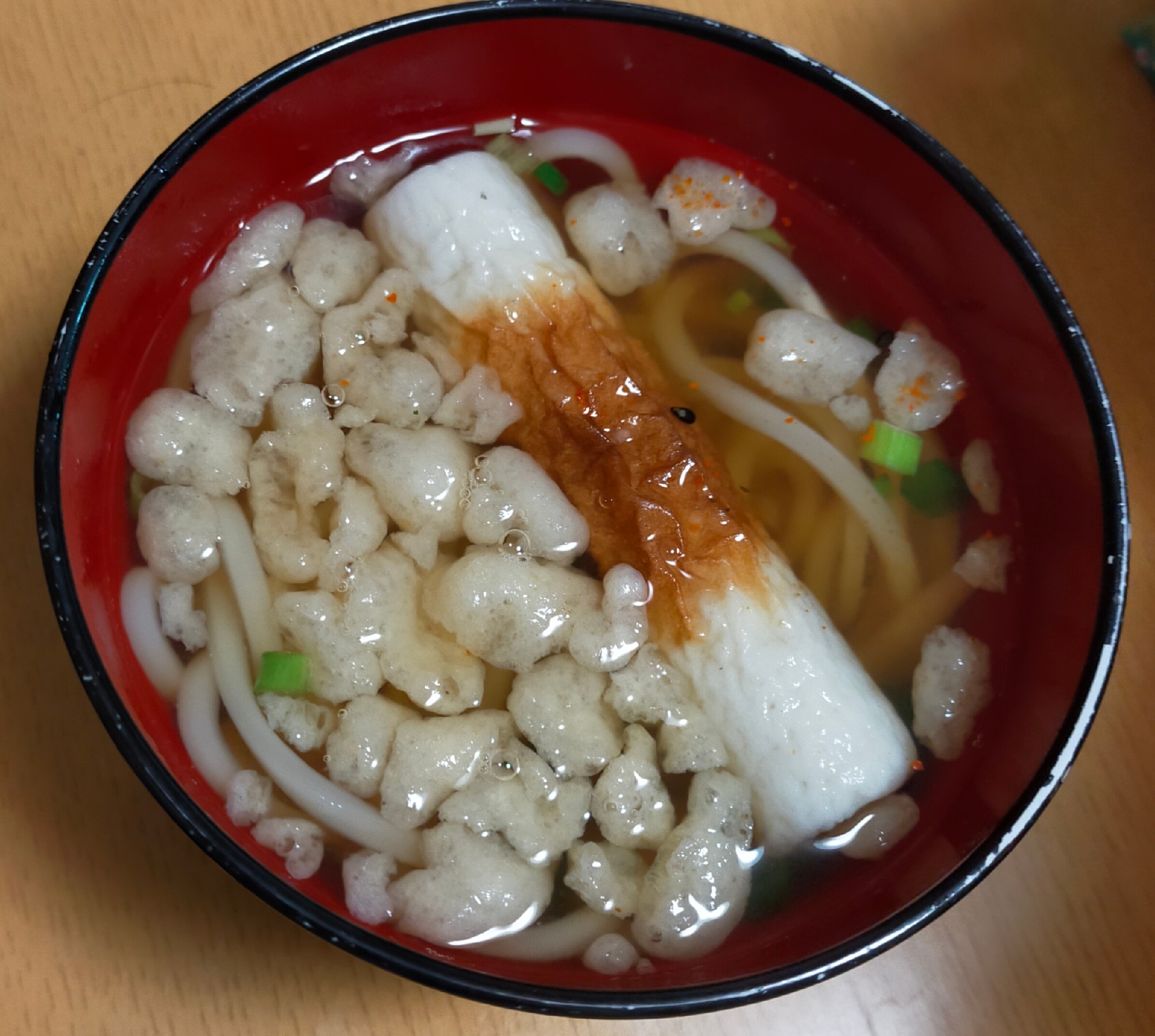 竹輪と天かすのうどん