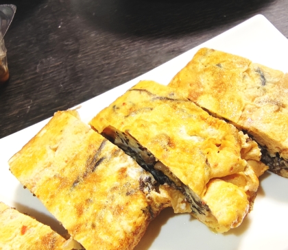 豆苗入り卵焼き
