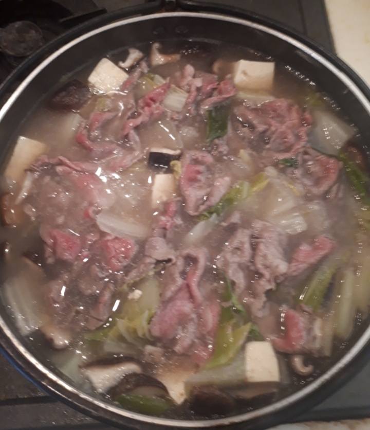 ポン酢でさっぱり!牛しゃぶ鍋!