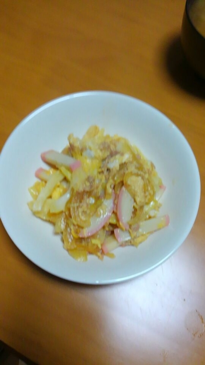 かさ増し！？でキャベツ（余ってただけっ・・・）も入れて作ってみましたぁ～♪何だか、懐かしい様なホっとする味で美味しかったぁ～（＾＾♪　ご馳走様でしたぁ～♪♪