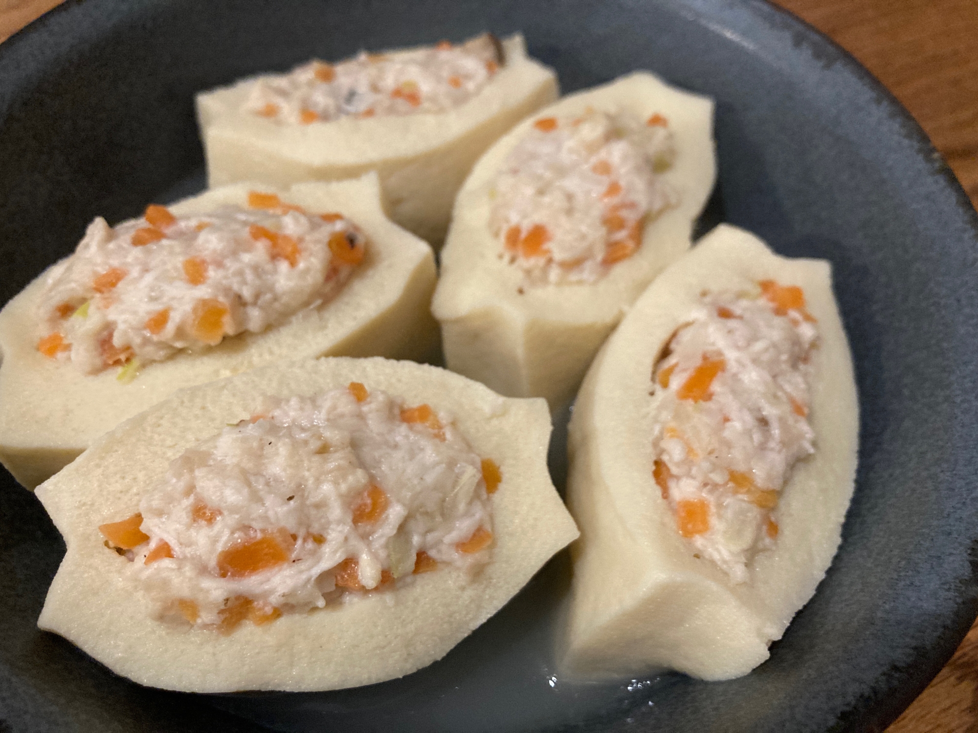 高野豆腐の鶏ひき肉はさみ煮