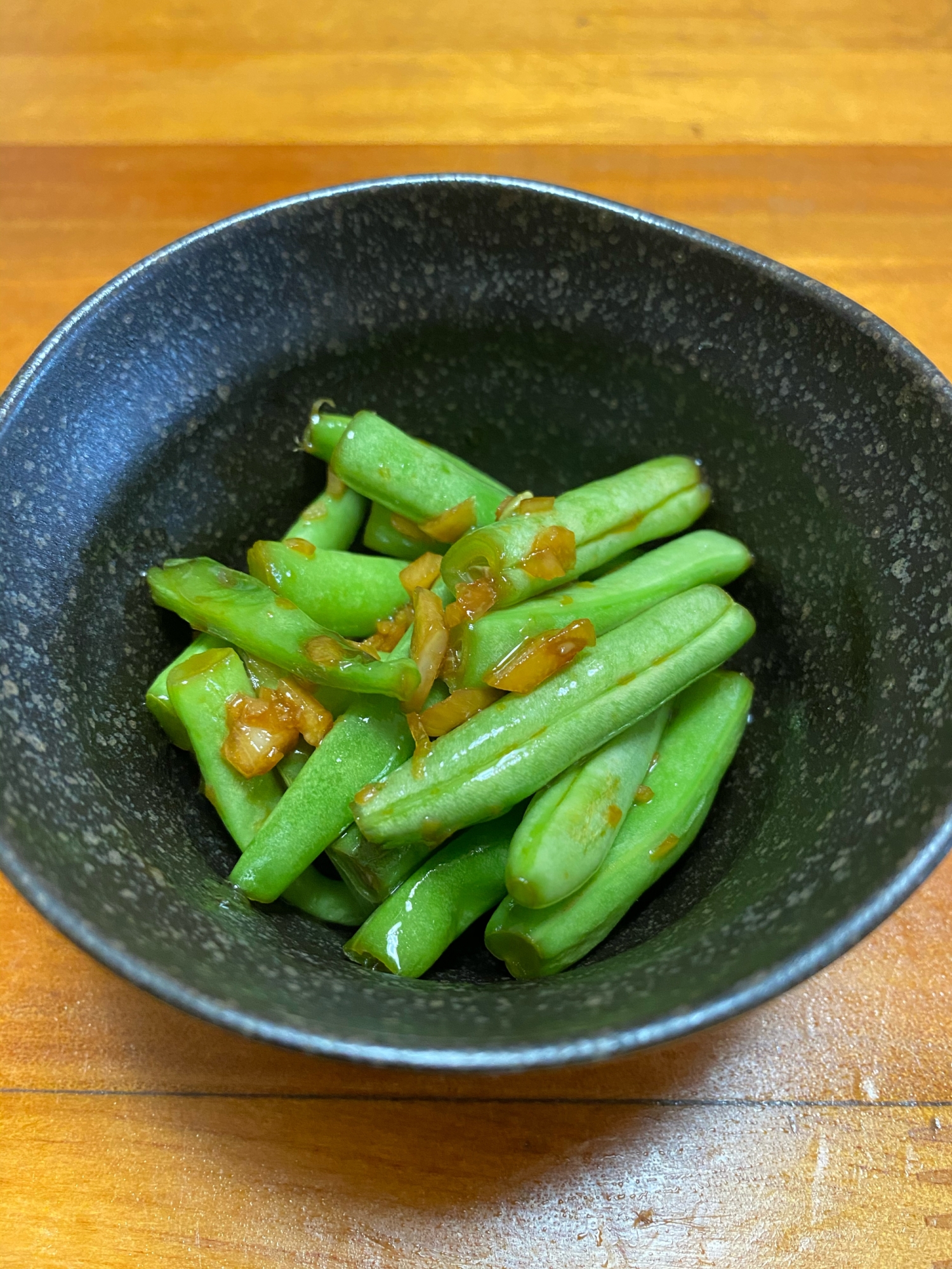 ☆いんげんのおつまみ☆  〜にんにく醤油風味〜