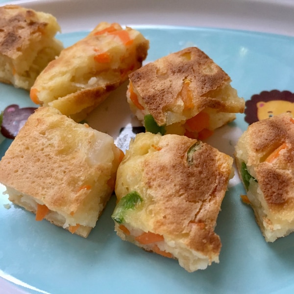 幼児食 野菜たっぷりのお食事パンケーキ レシピ 作り方 By えみすけ0309 楽天レシピ 幼児食 野菜たっぷりのお食事パンケーキ レシピ 作り方 By えみすけ0309 楽天レシピ