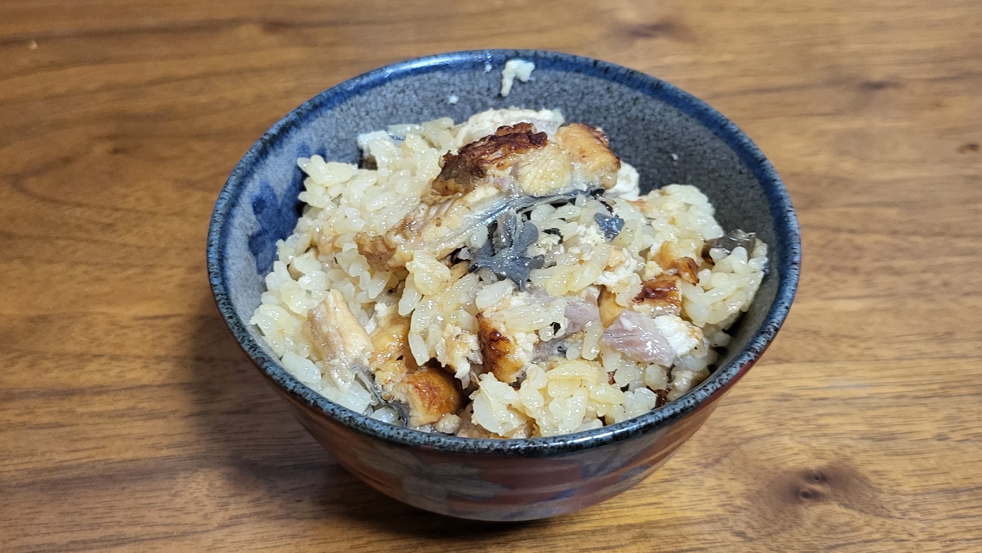 うなぎの蒲焼きで炊き込みご飯