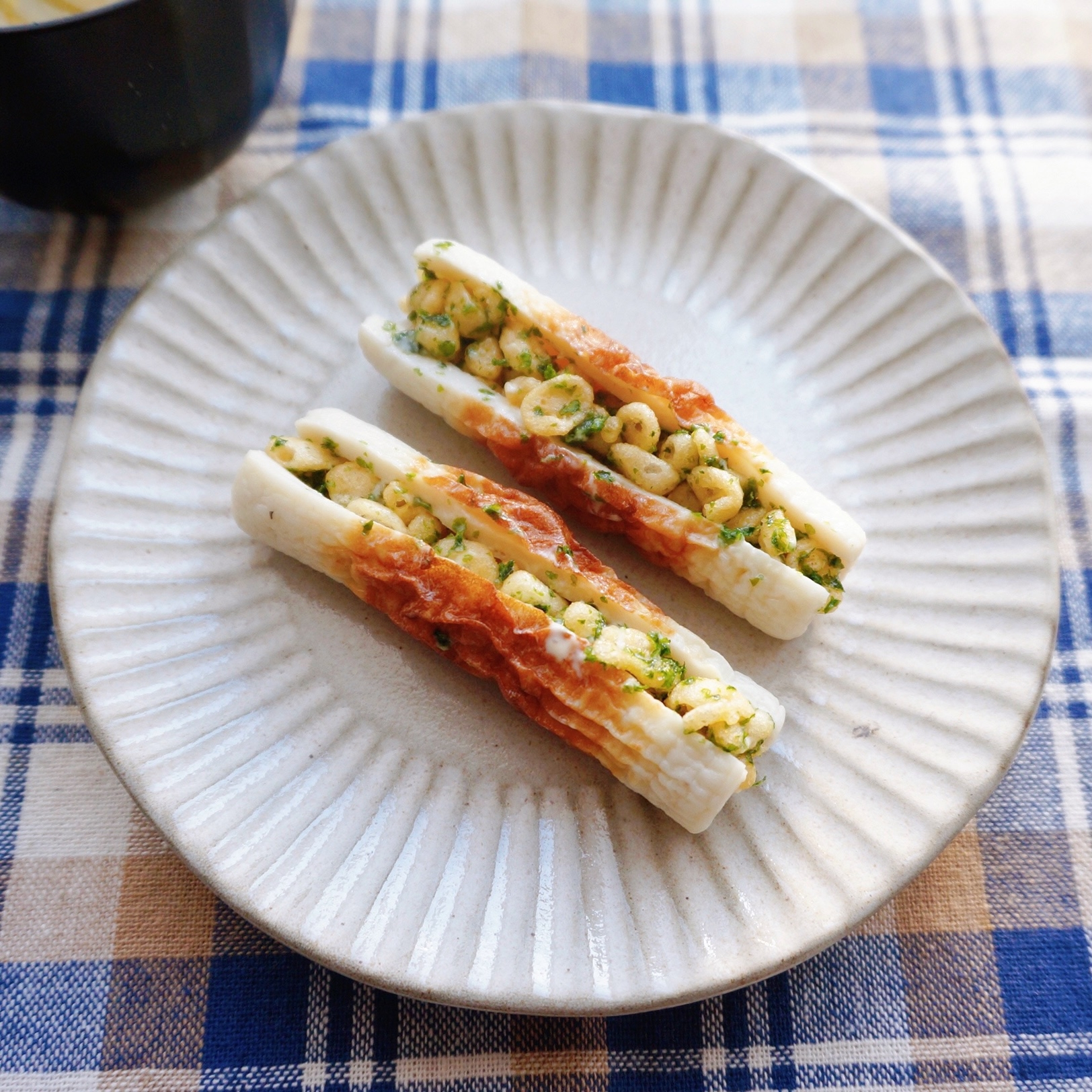 ズボラの極み！揚げないちくわの磯辺揚げ風