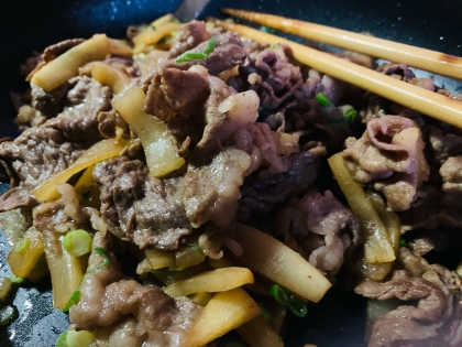 大根と牛肉のお手軽炒め煮✿お弁当にも