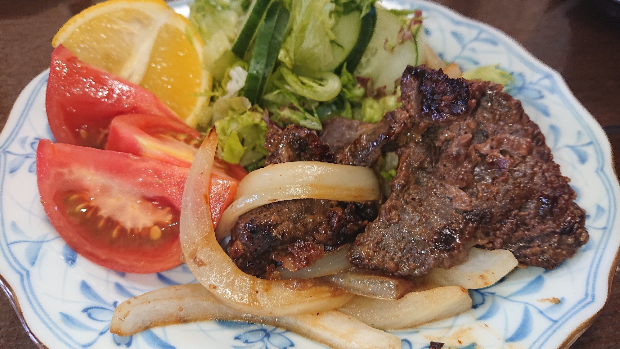 懐かしい鯨の生姜ステーキ