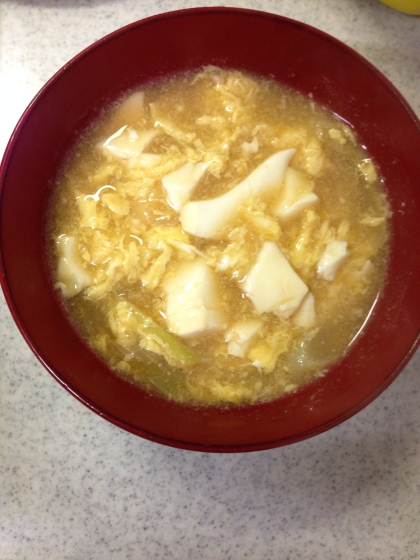 こんばんは(^-^)
まだ朝晩ひんやりするので、とろみつきの温かい和風スープ有難いです。茶碗蒸しみたいで美味しいと好評でした！