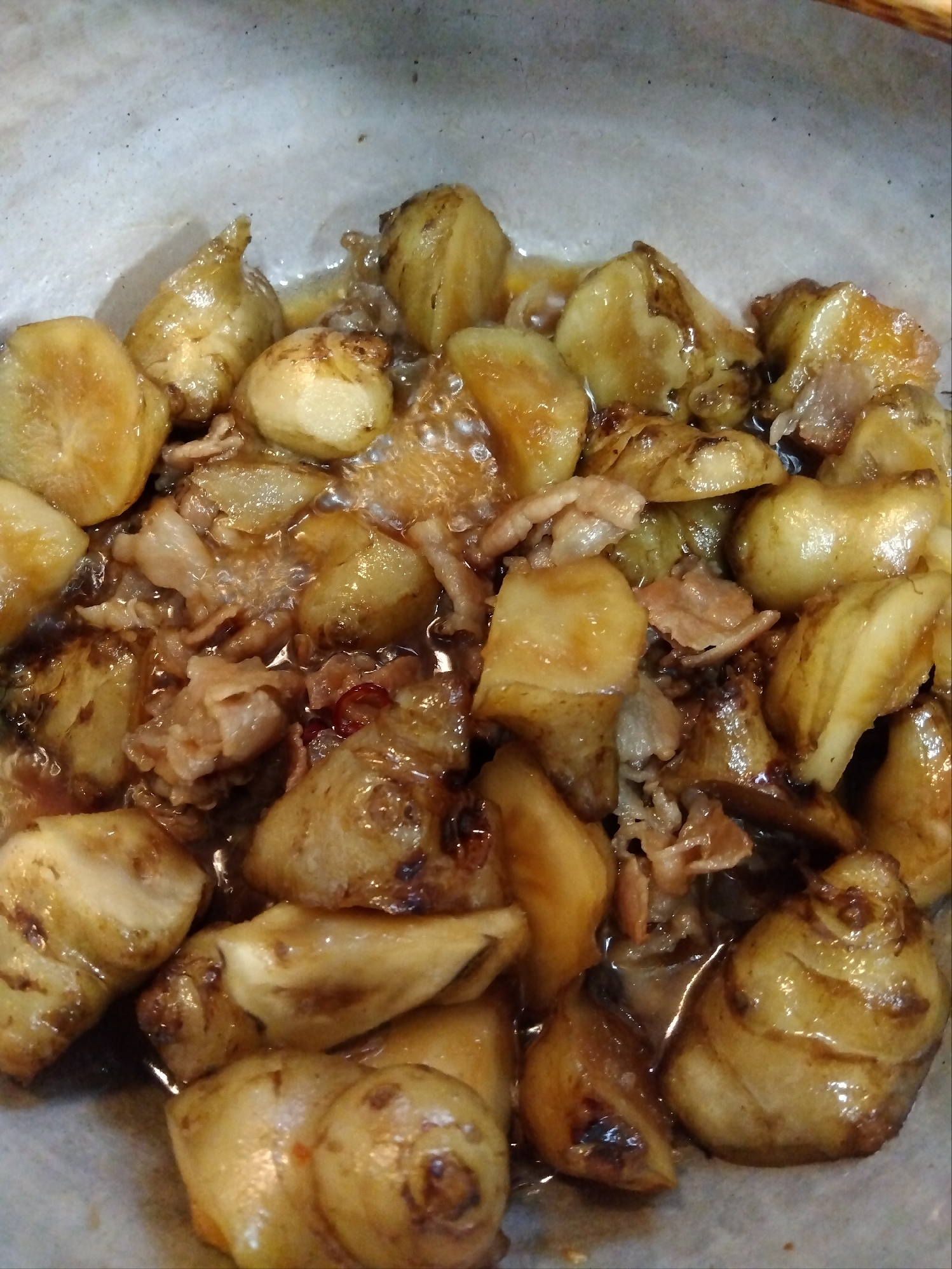 菊芋(イヌリン含有食材)の甘辛煮