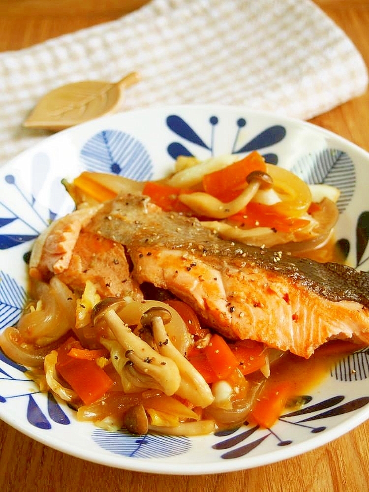 鮭のちゃんちゃん焼き あっさり醤油味 レシピ 作り方 By 京たまご86 楽天レシピ 鮭のちゃんちゃん焼き あっさり醤油味 レシピ 作り方 By 京たまご86 楽天レシピ