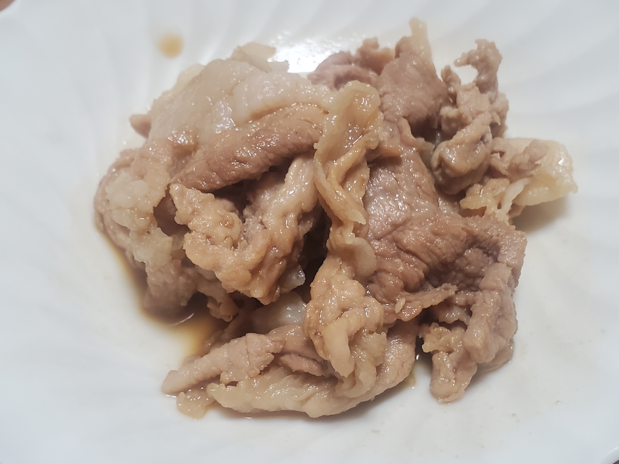 豚こま肉の甘辛煮