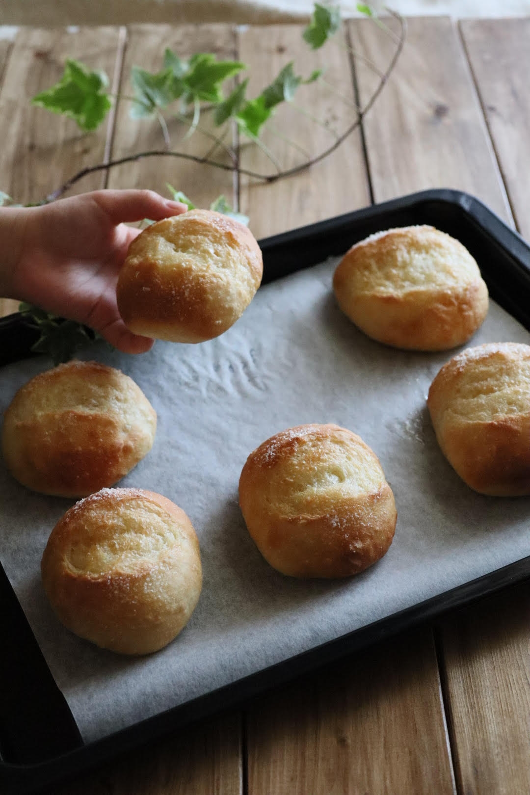 混ぜるだけ!捏ねないde‟塩パン♡"