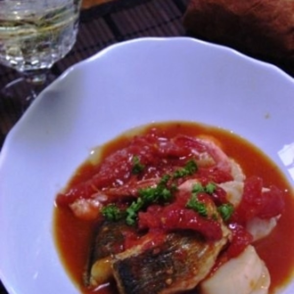 ソースがうまい スズキの地中海風トマト煮 レシピ 作り方 By 一点集中力 楽天レシピ ソースがうまい スズキの地中海風トマト煮 レシピ 作り方 By 一点集中力 楽天レシピ