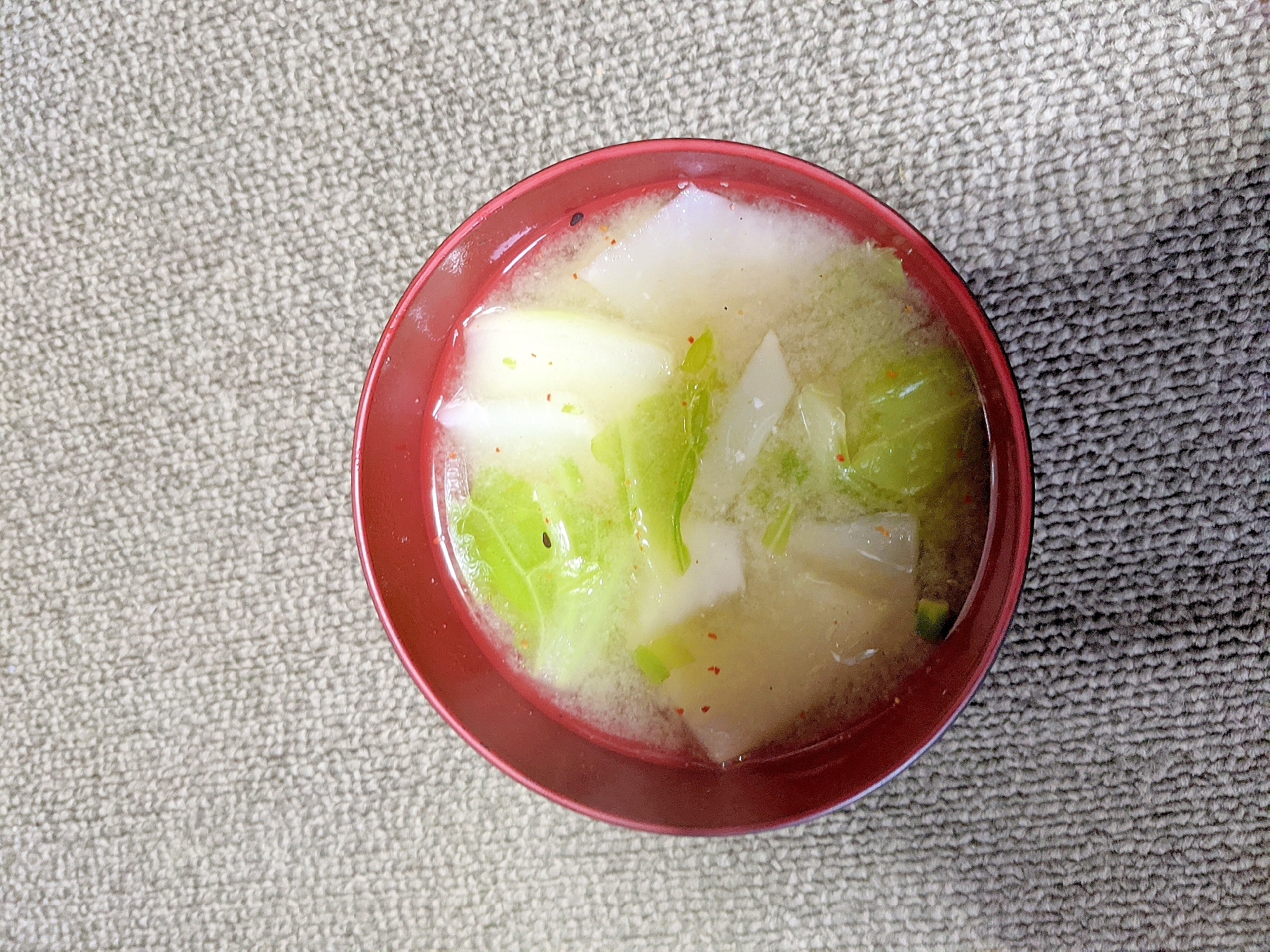 カブと白菜の味噌汁